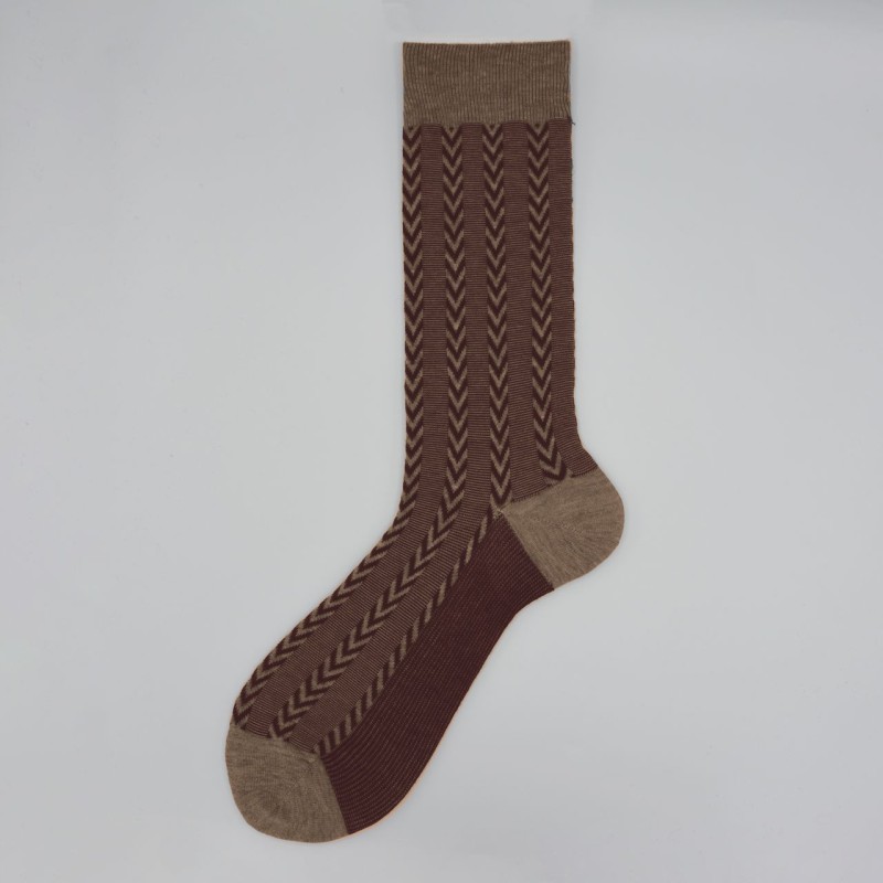 Calza corta in cotone e cashmere in...