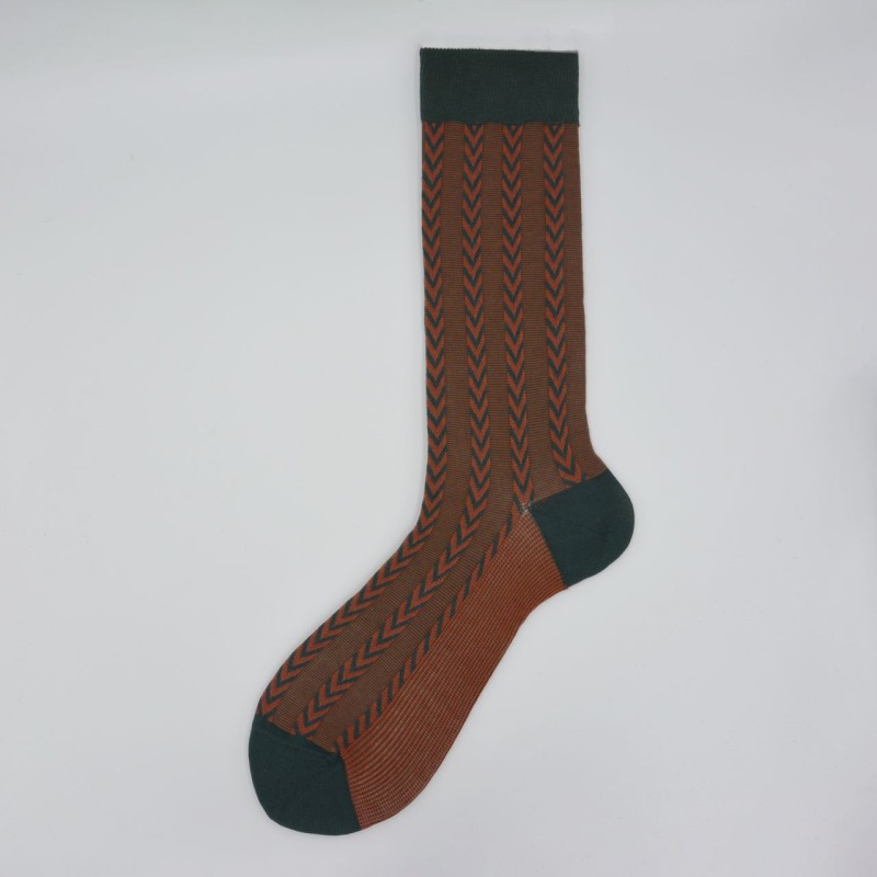 Calza corta in cotone e cashmere in...