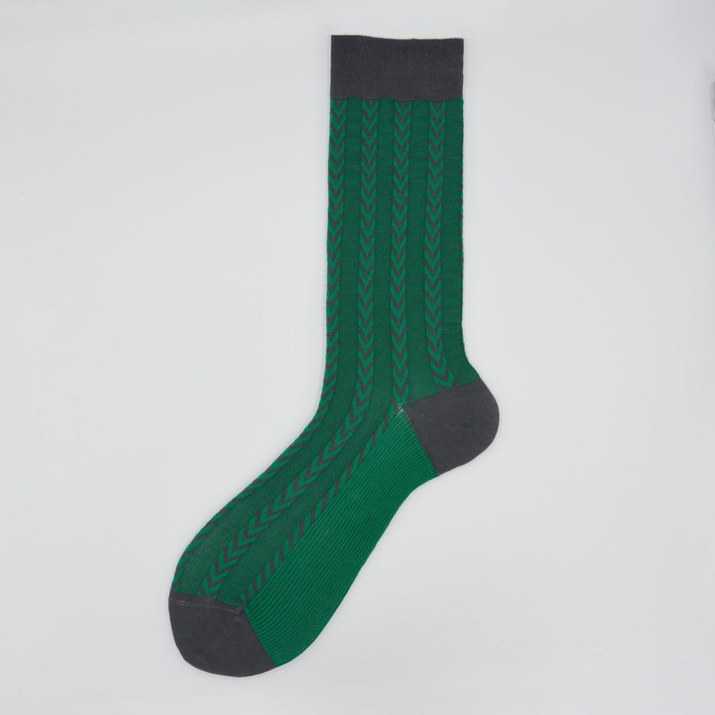 Calza corta in cotone e cashmere in...