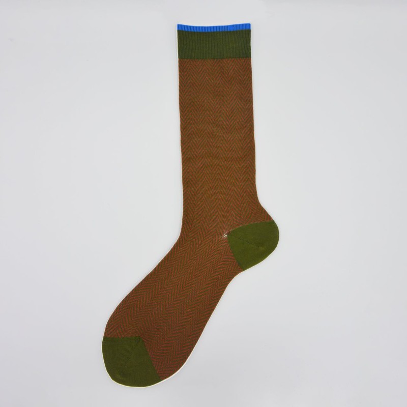 Calza corta in misto cashmere in...