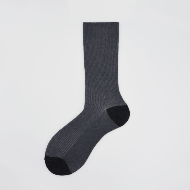Calza corta in misto cashmere a costine Angelique