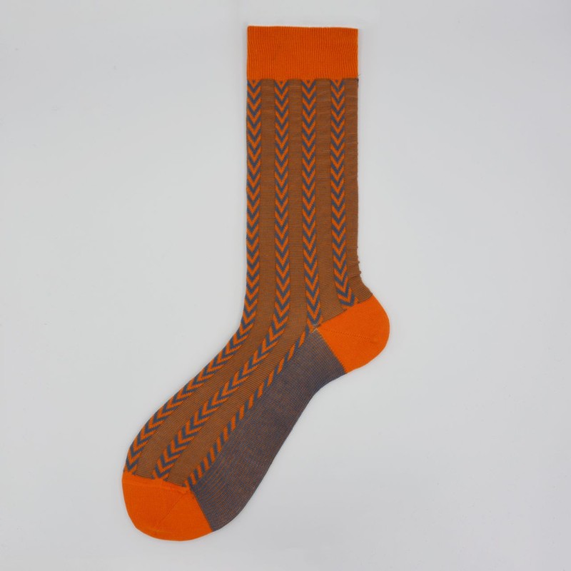 Calza corta in cotone e cashmere in...