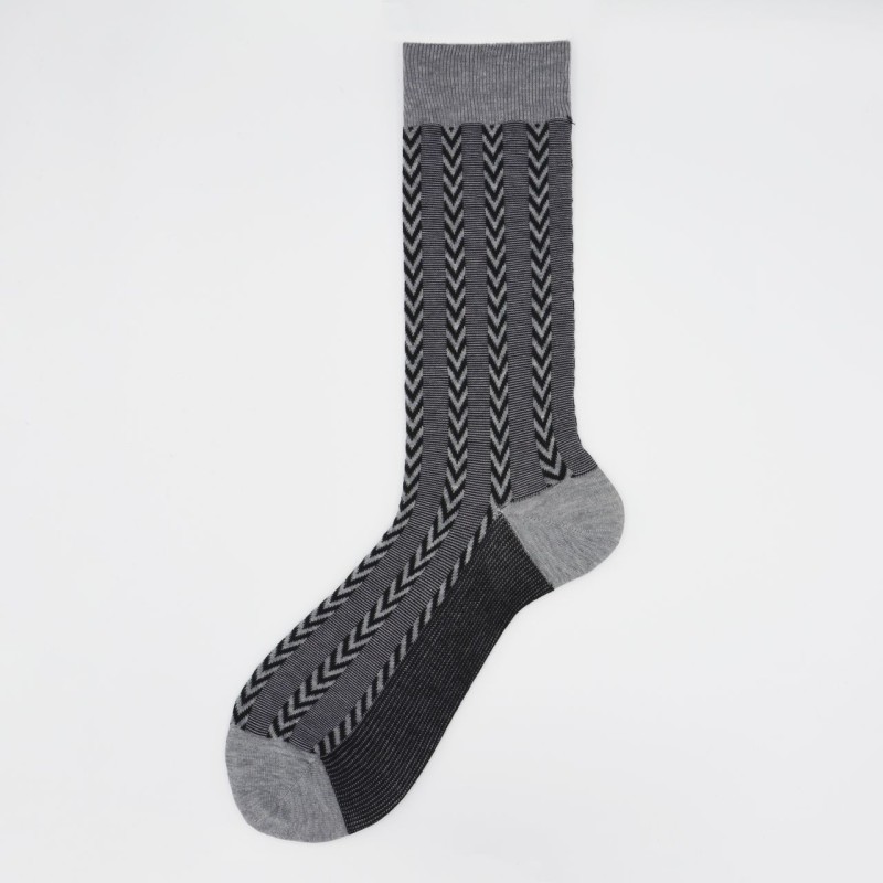 Calza corta in cotone e cashmere in...