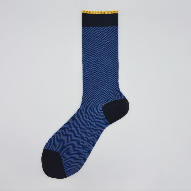 Calza corta in misto cashmere in fantasia a lisca Bobby 2