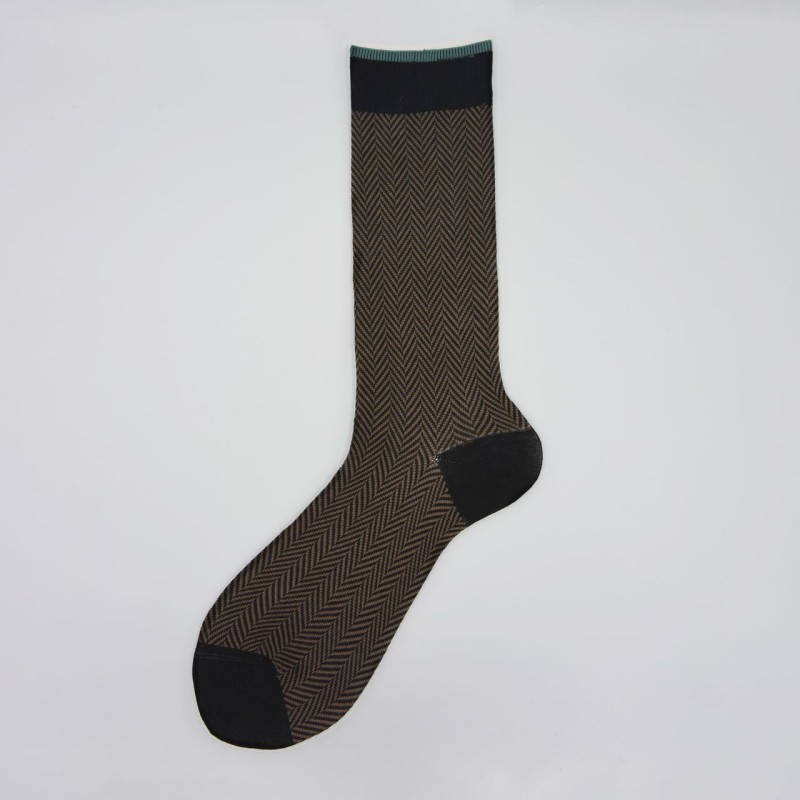 Calza corta in misto cashmere in...