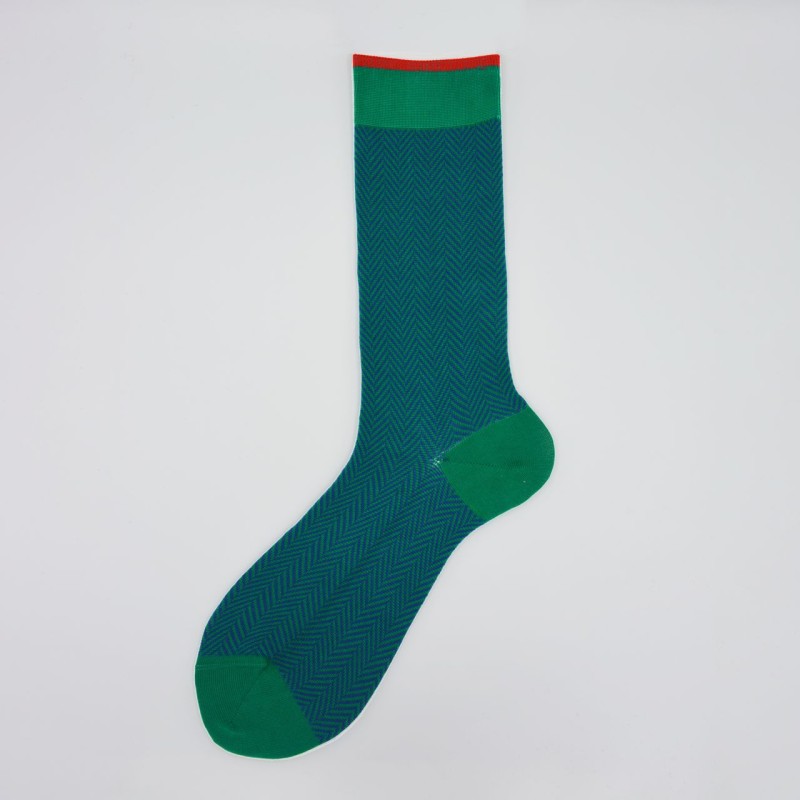 Calza corta in misto cashmere in...