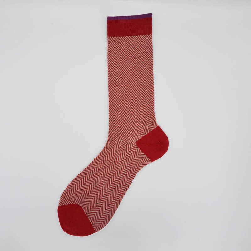 Calza corta in misto cashmere in...