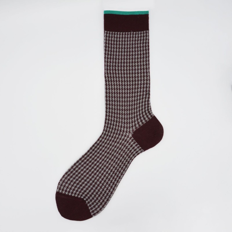 Calza corta in misto cashmere in...