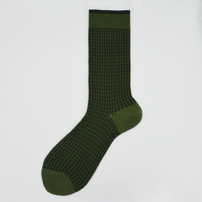 Calza corta in misto cashmere in...
