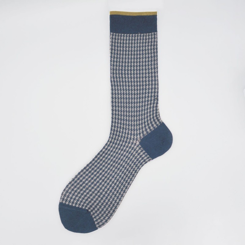 Calza corta in misto cashmere in...