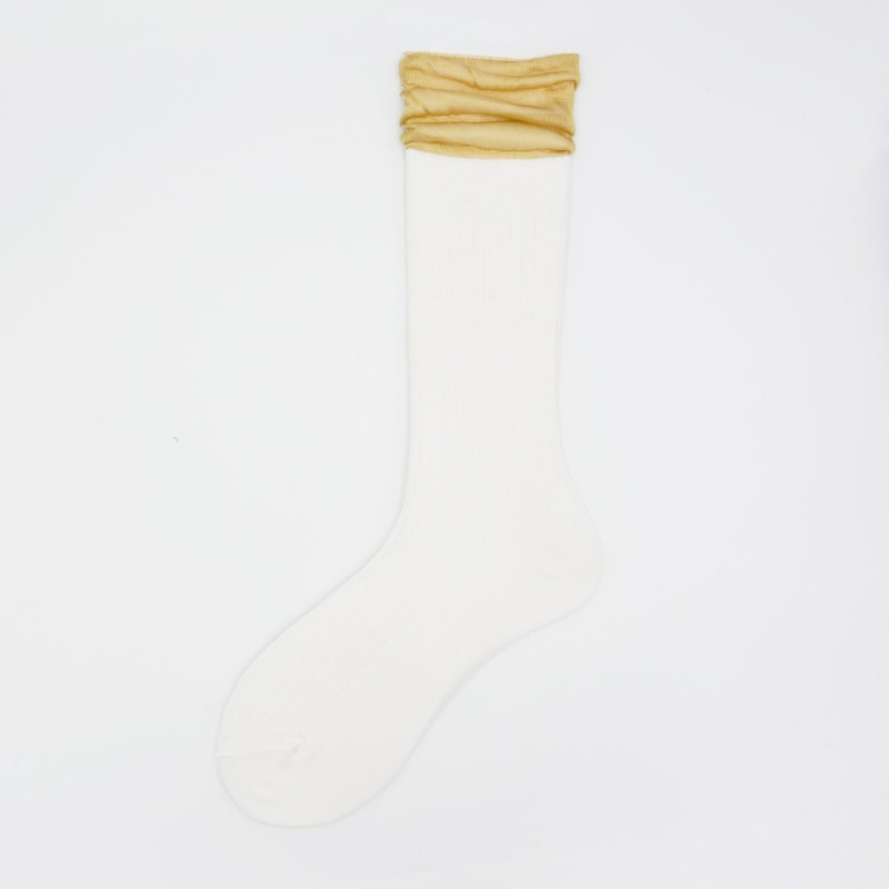 Calza in viscosa con sbuffo in...