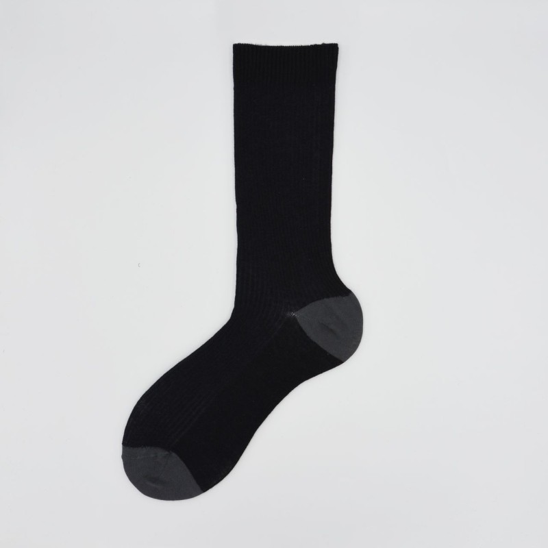 Calza corta in misto cashmere a...