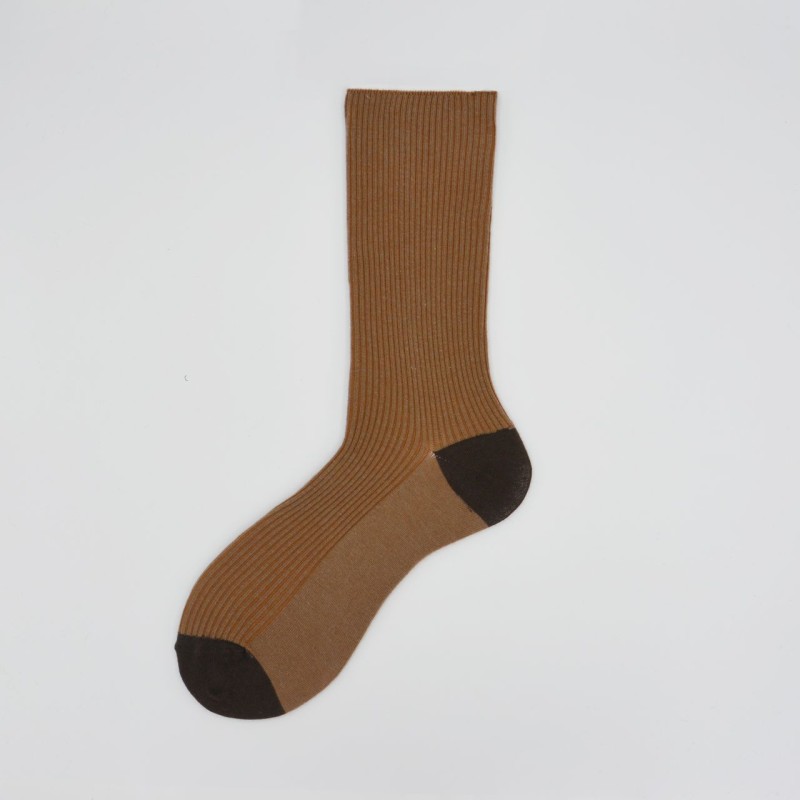 Calza corta in misto cashmere a...
