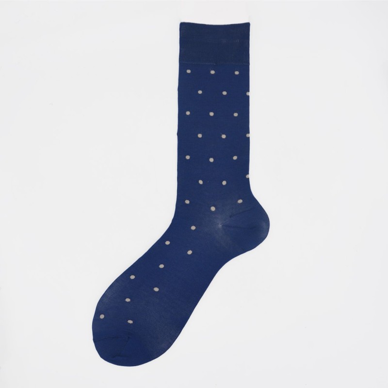 Calza corta in cotone a pois N°219