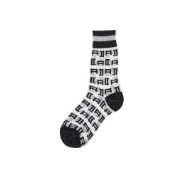Calza corta da donna trasparente con logo Symbol