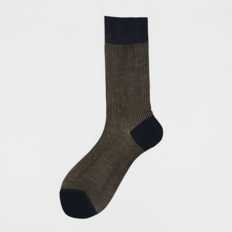 Calza corta in cotone oxford Mirto