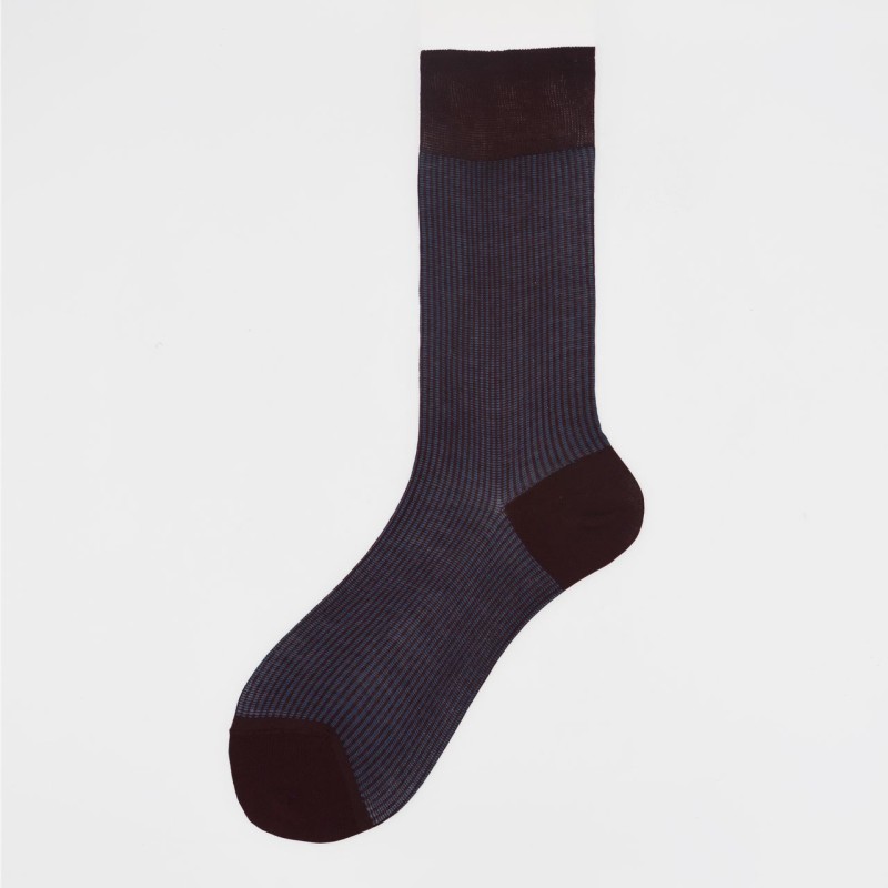 Calza corta in cotone oxford Mirto
