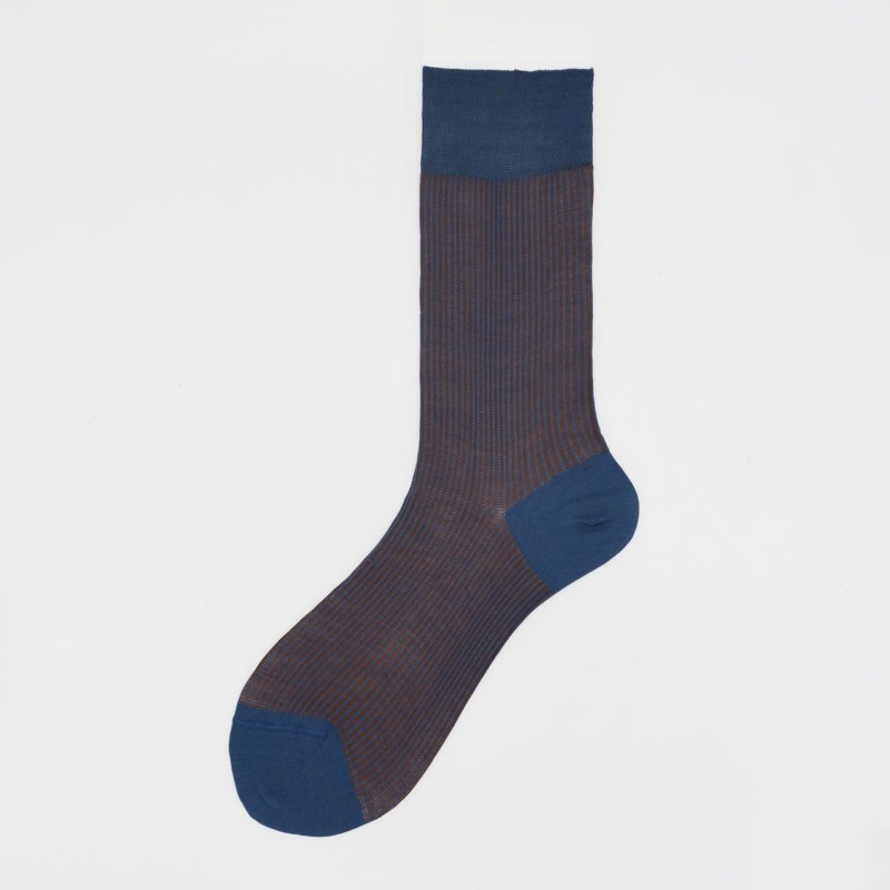 Calza corta in cotone oxford Mirto