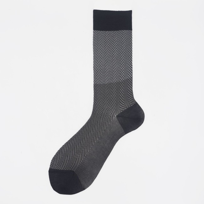 Calza corta in cotone a lisca Timo