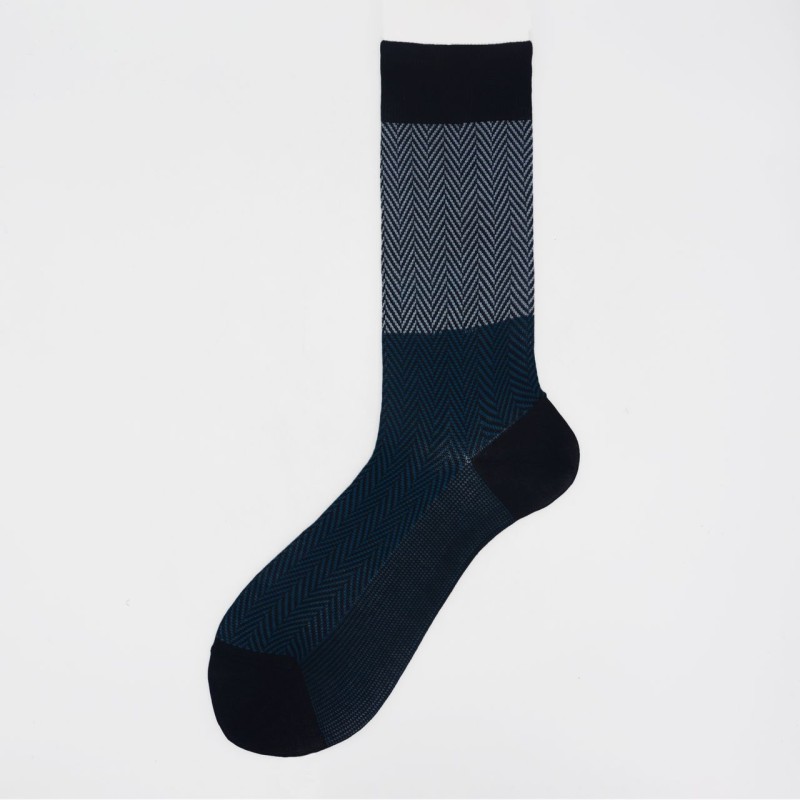 Calza corta in cotone a lisca Timo
