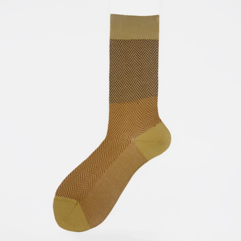 Calza corta in cotone a lisca Timo