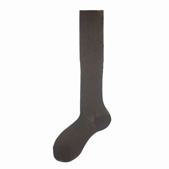 Calza lunga in cotone a coste Abigail