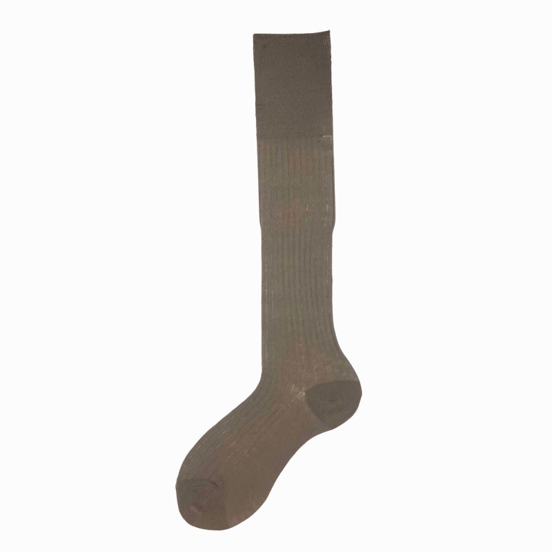 Calza lunga in cotone a coste Abigail