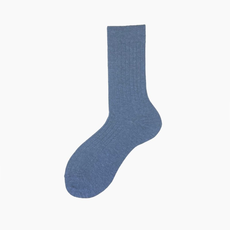 Calza corta misto cashmere e seta a...