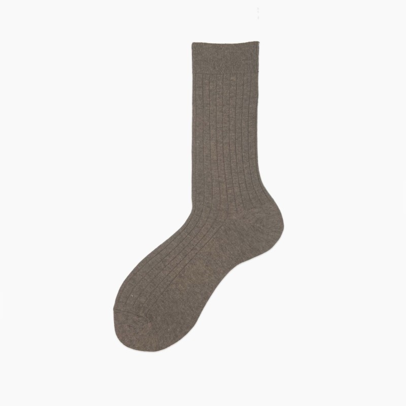 Calza corta misto cashmere e seta a...