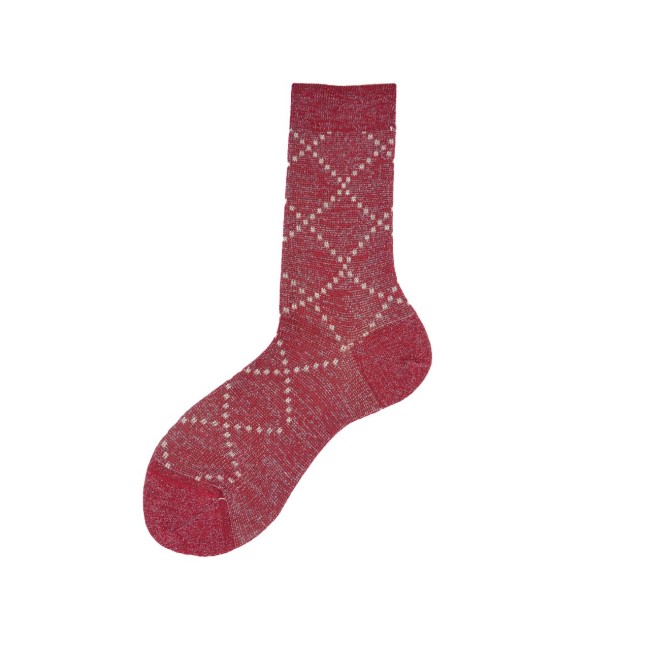 Calza corta in cotone overcheck Check