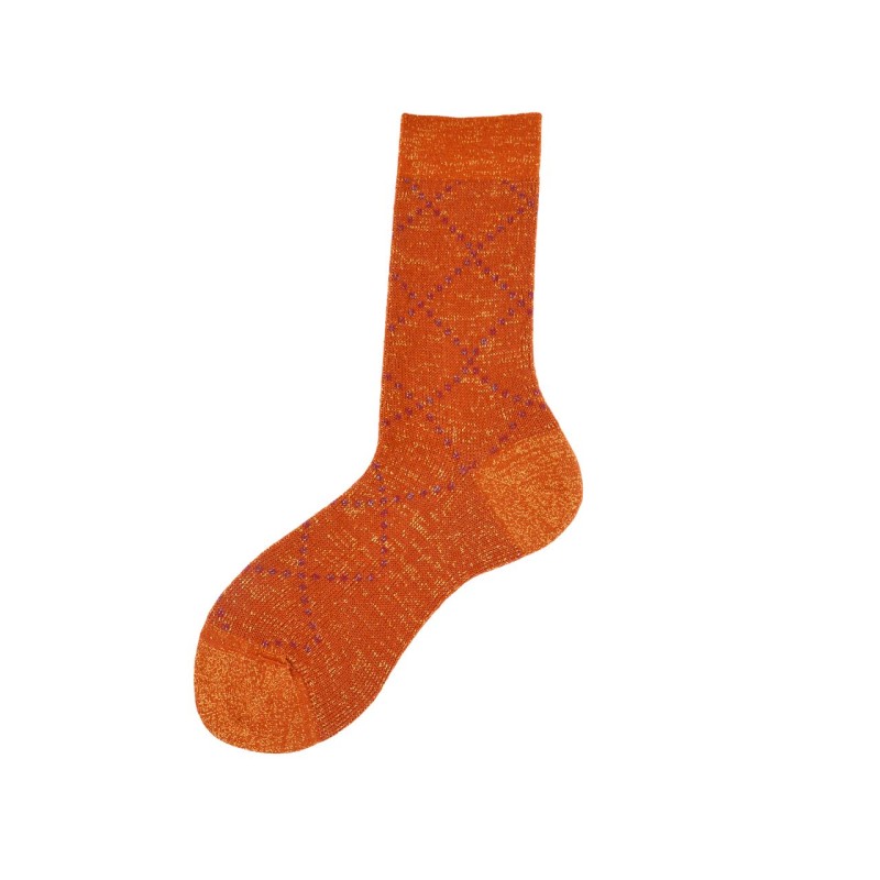 Calza corta in cotone overcheck Check