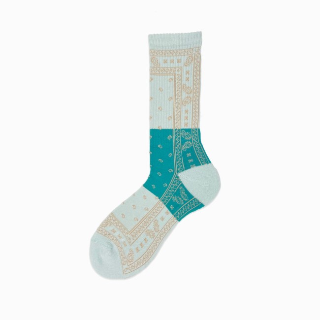 Calza corta in cotone motivo bandana Tami
