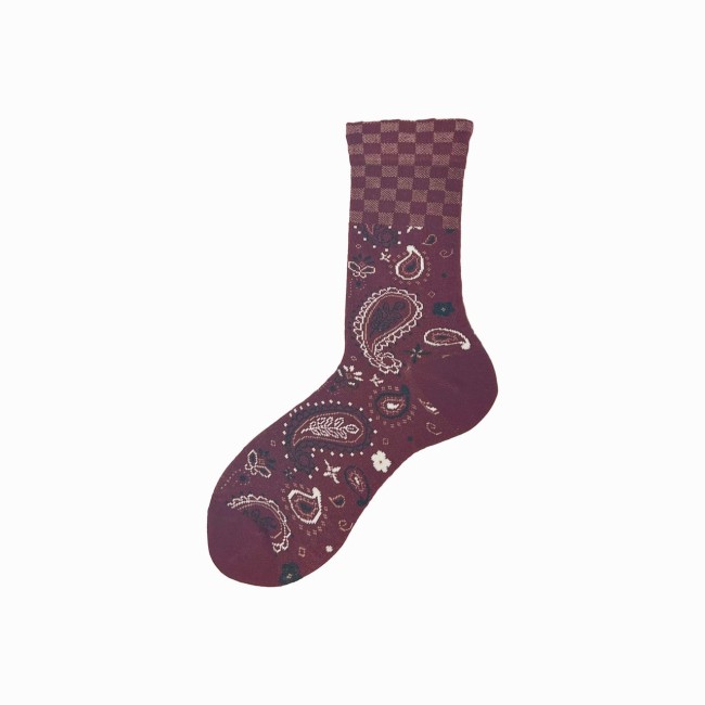 Calza corta in cotone fantasia Talitha