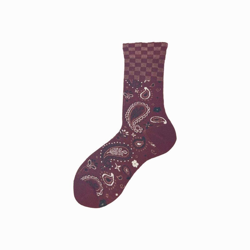 Calza corta in cotone fantasia Talitha