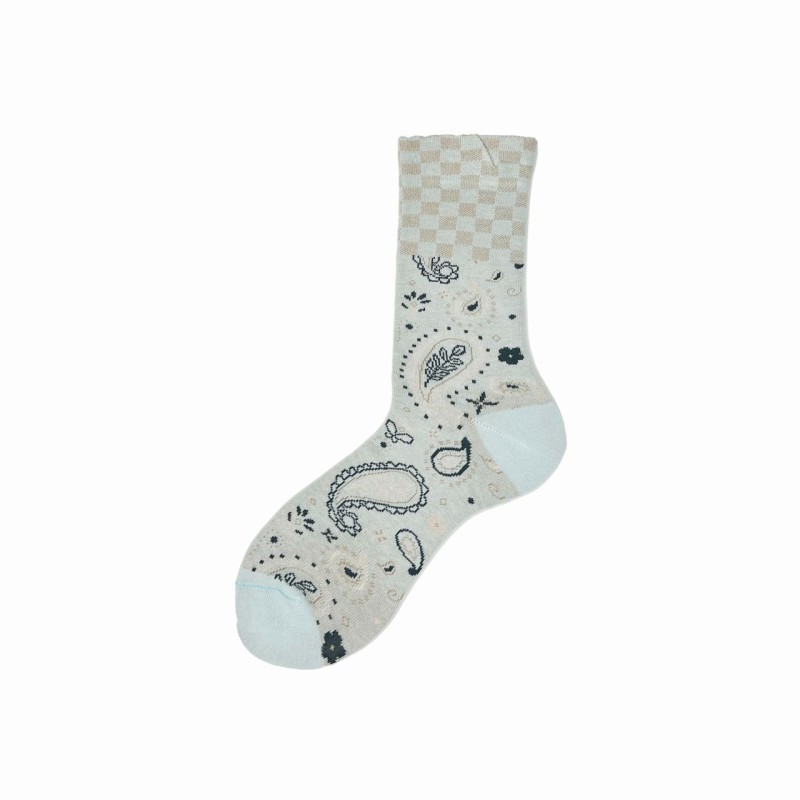 Calza corta in cotone fantasia Talitha