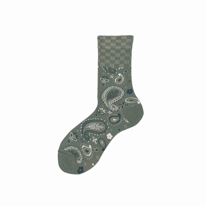 Calza corta in cotone fantasia Talitha