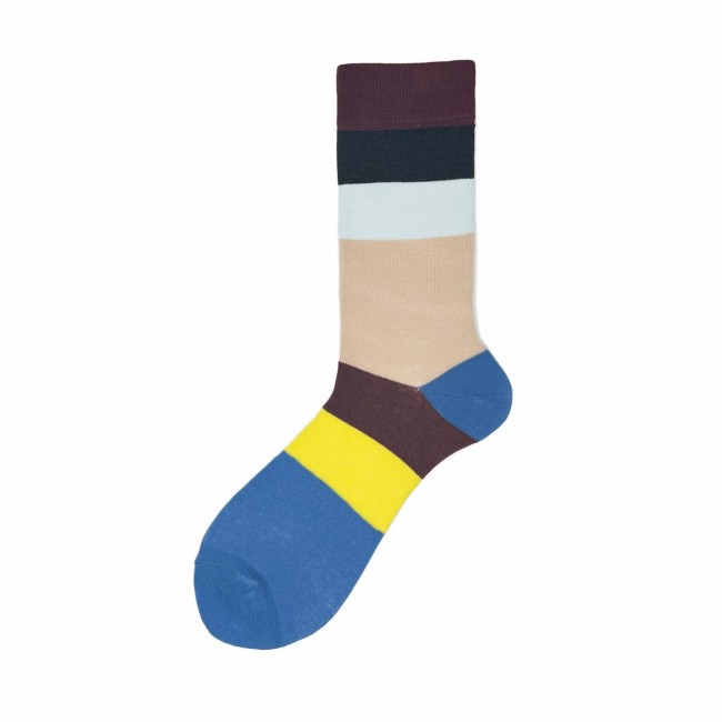 Calza corta in cotone con fasce colorate Picasso