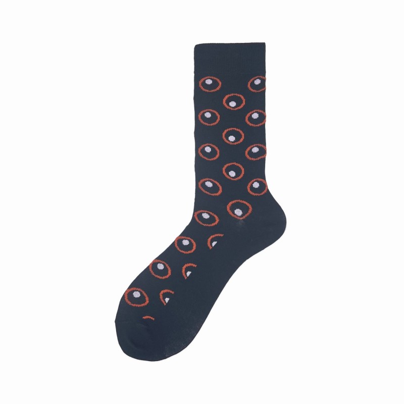 Calza corta in cotone con pois Gerald