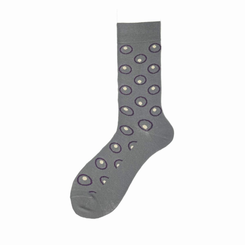 Calza corta in cotone con pois Gerald