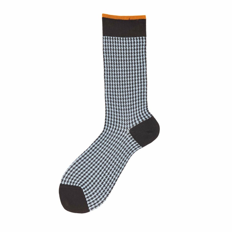 Calza corta in misto cashmere pied de...
