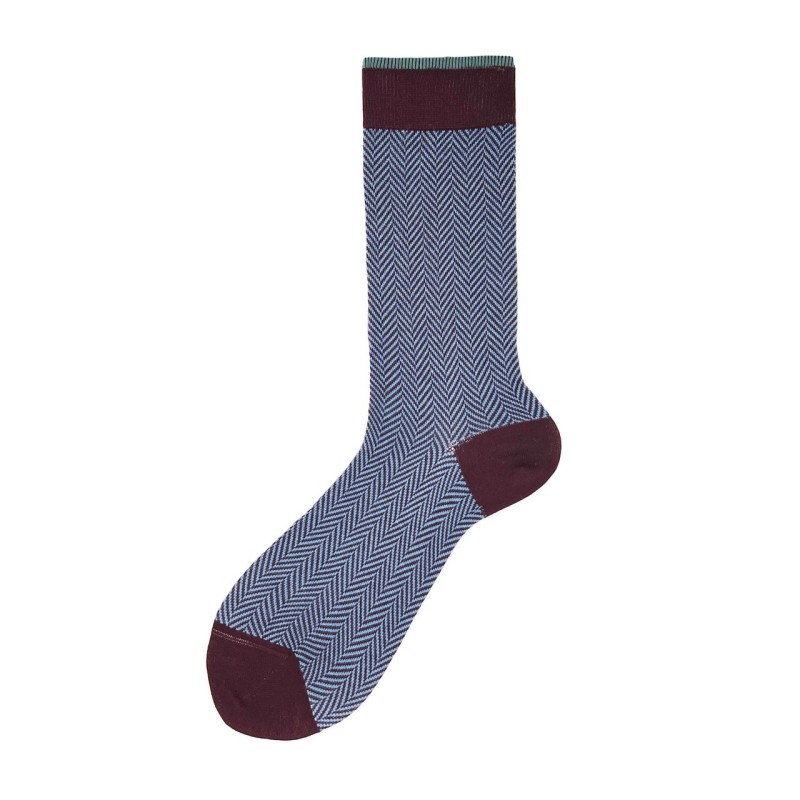 Calza corta in misto cashmere con...