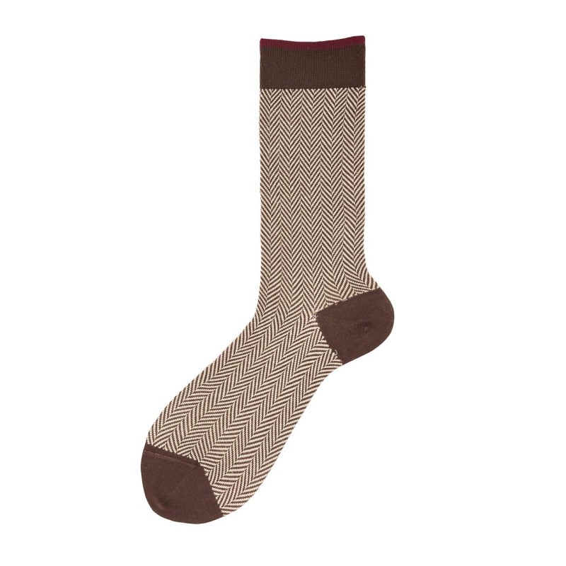 Calza corta in misto cashmere con...