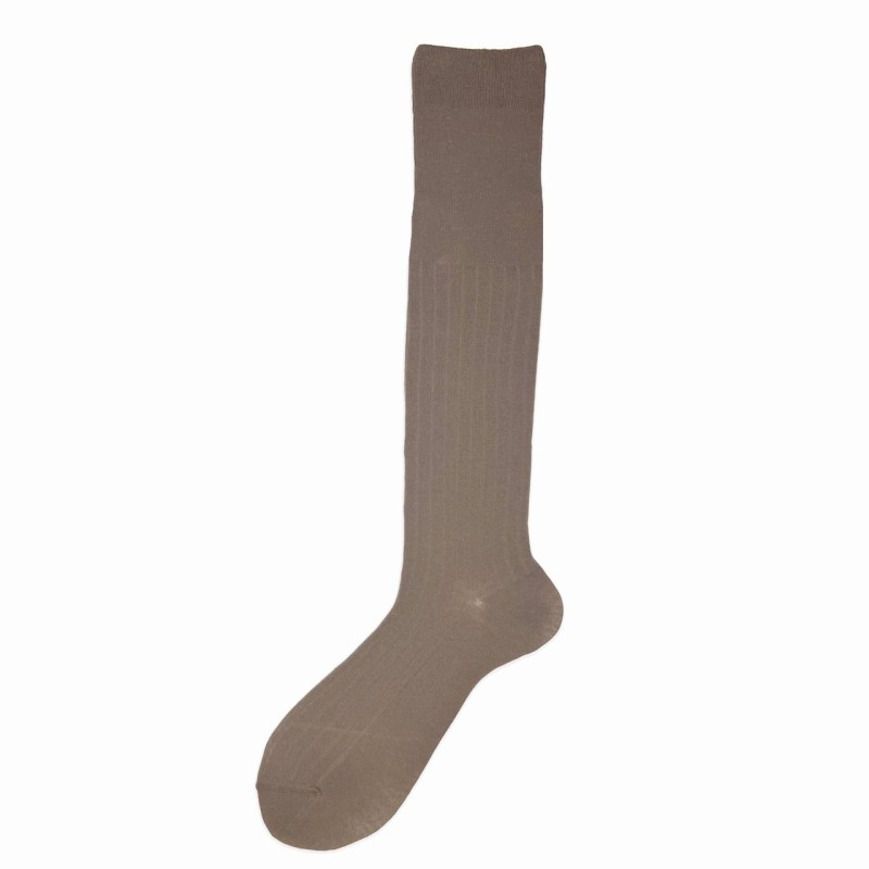 Calza lunga in misto cashmere con...