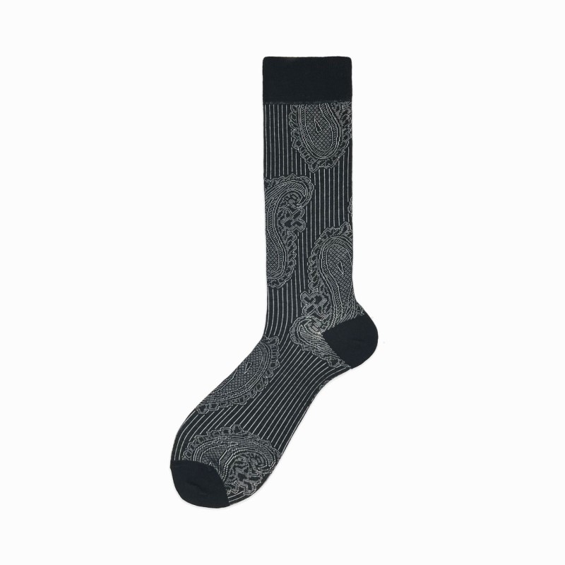 Calza corta in misto cashmere con...