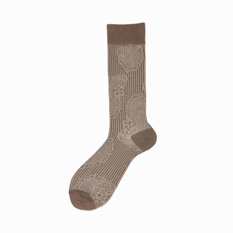 Calza corta in misto cashmere con...