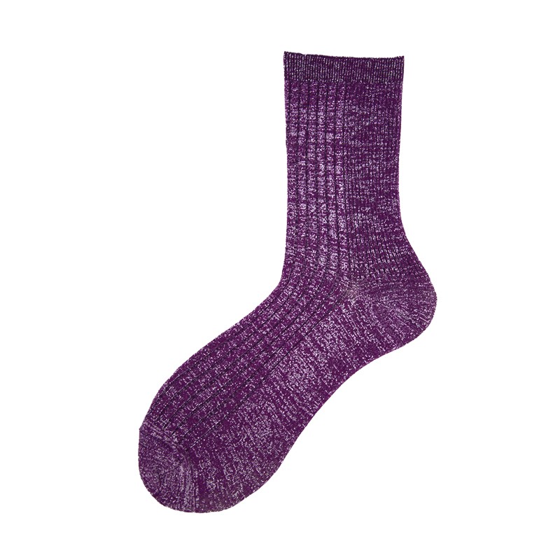 Short Sock in Cotton and Lurex N°92