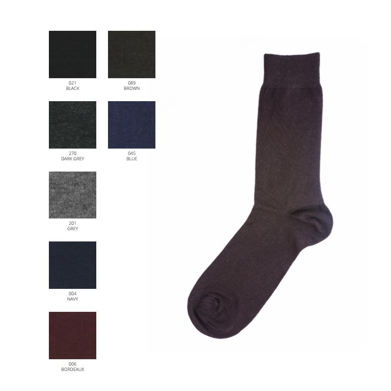 Calza corta misto cashmere rasata N.851