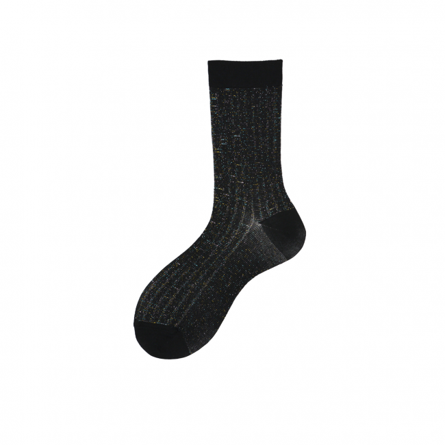 Calza corta da donna in cotone reversibile Leona