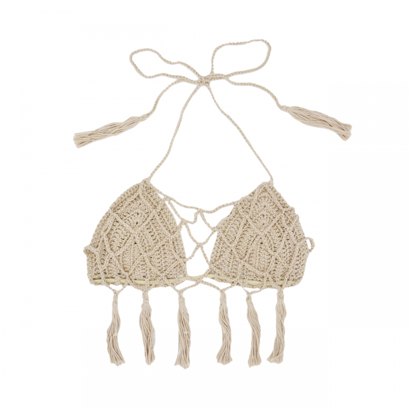 Triangolo da donna in cotone crochet...