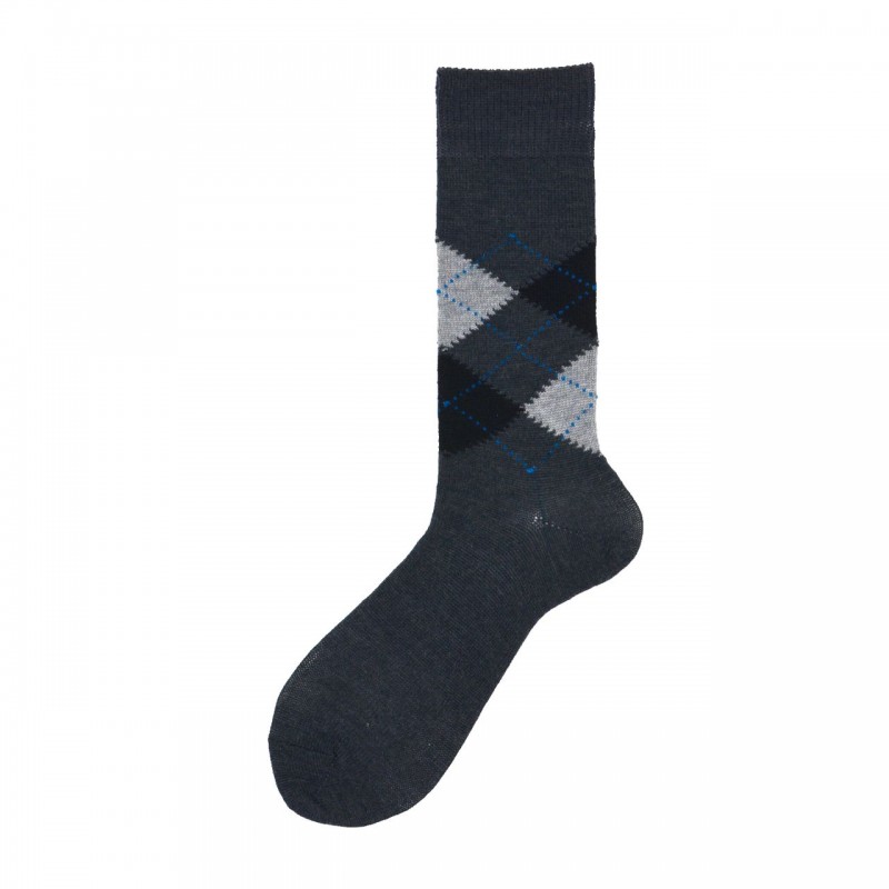 Calza corta in lana merino con...
